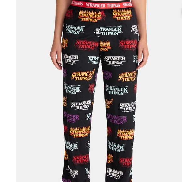 Women’s Stranger Things Stranger Things Velour Sleep Pants.  Size medium - Picture 3 of 8
